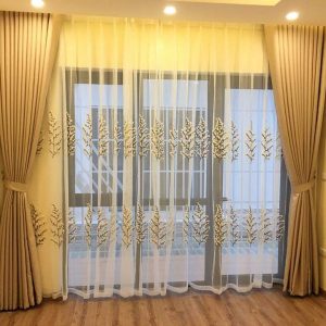 Rèm Vải 2 Lớp Thêu Máy XM-TM 16061