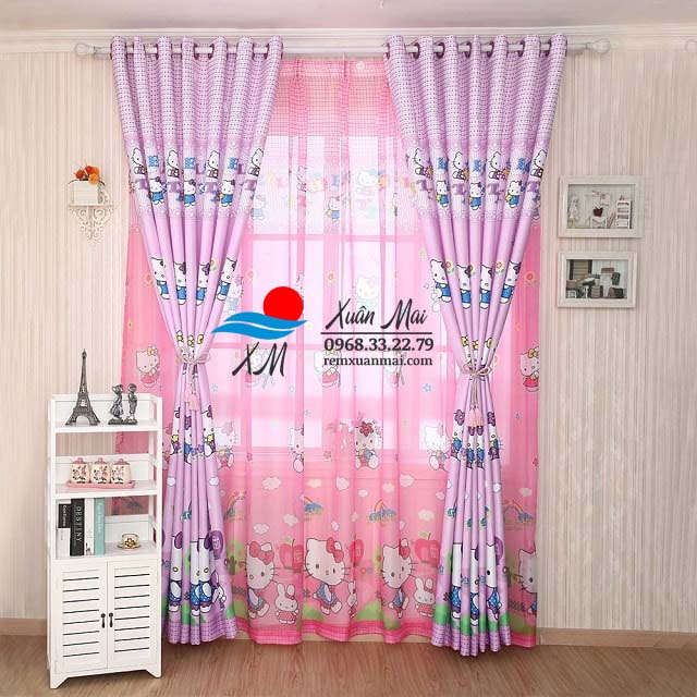 Mẫu rèm lắp đặt cho phòng bé