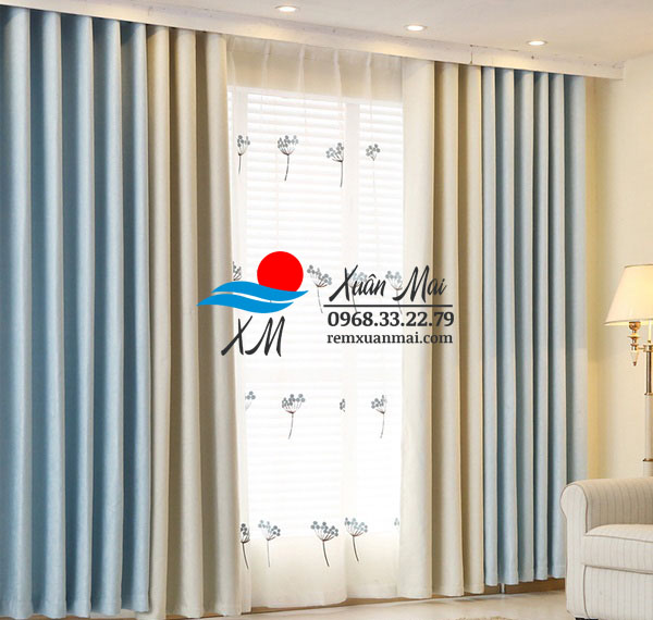 Rèm vải XM – TM 1606 2 lớp Hàn Quốc
