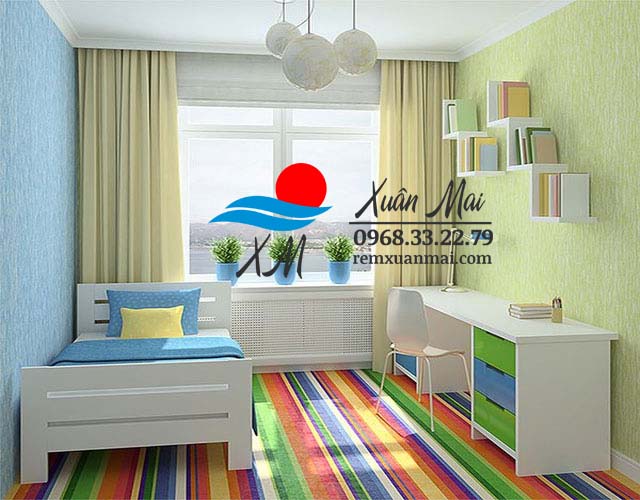 Lựa chọn rèm cửa sổ phòng ngủ nhỏ có màu sắc hài hoà và phù hợp với màu nội thất