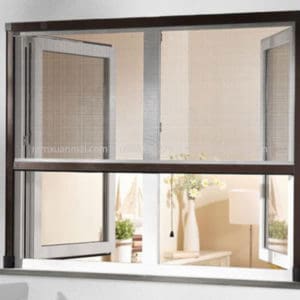 Cửa Lưới Chống Muỗi Dạng Cuốn Giá Rẻ Màu Ghi
