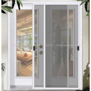 Cửa lưới Chống Muỗi Dạng Lùa Mùa Trắng