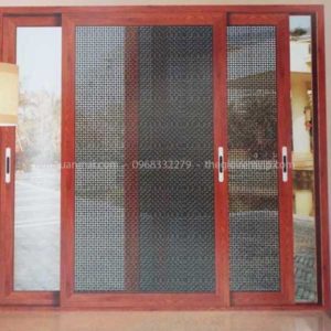 Cửa Lưới Chống Muỗi Dạng Lùa Vân Gỗ XIngfa Sagowin