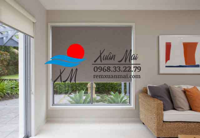 Rèm cuốn cao cấp lắp phòng khách