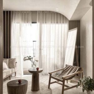 Rèm vải 2 lớp phòng khách giá rẻ