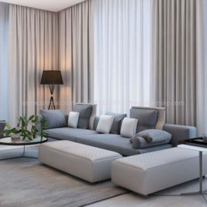 Rèm Vải 2 Lớp XM 34