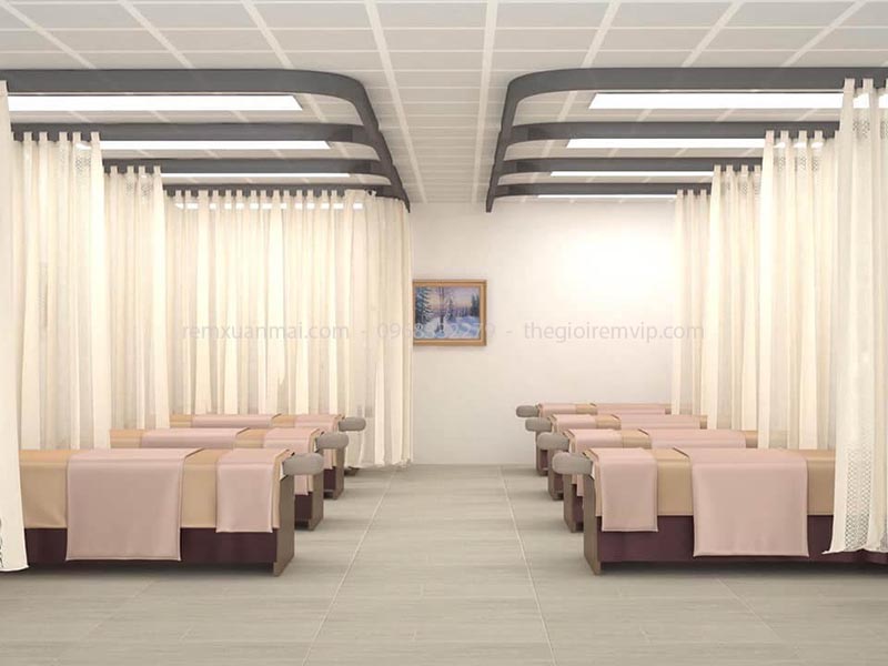 Rèm vải Voan Spa 05