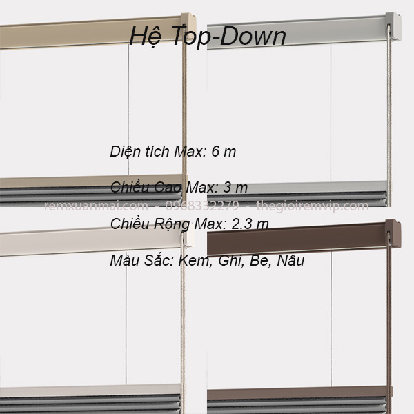 Rèm tổ Ong Modero hệ Top-down